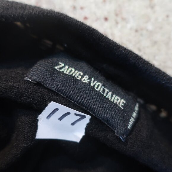 Womens Zadig & Voltaire 100% Wool Black Sweater S - Picture 5 of 6